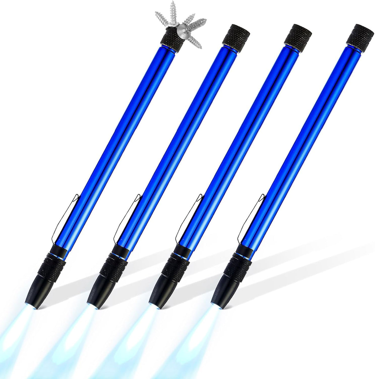 1 Piece 3.5LBs Telescoping Magnetic Pickup Tool, with Pen Clip Design, Magnet Stick Rod Extendable 5.1" to 25.4" for Men, Birthday, Father's Day, Christmas Gift