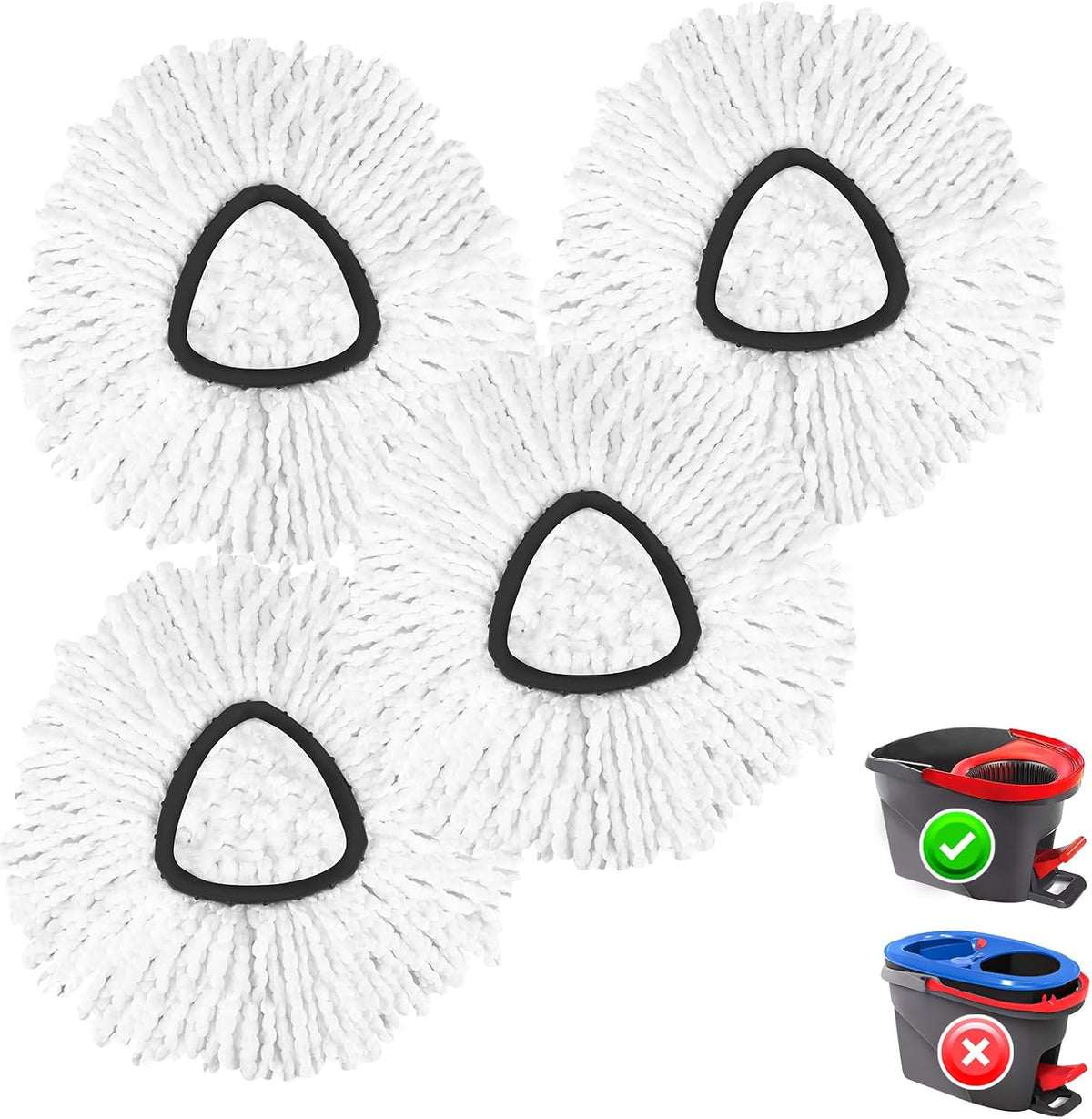 RinseClean Spin Mop Replacement Head for O Ceda RinseClean Dual System
