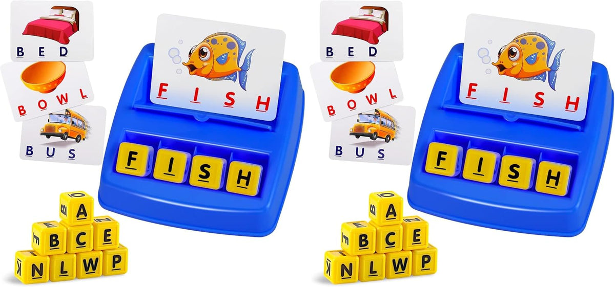 Matching Letter Game, Spelling Word and Increases Memory, Early Learning Educational Toy for Preschool & Kindergarten Kids Over 3-8 Years Old