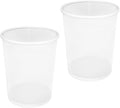 2-Pack 6-Gallon Round Steel Mesh Trash Can, Recycling Wastebasket, Black