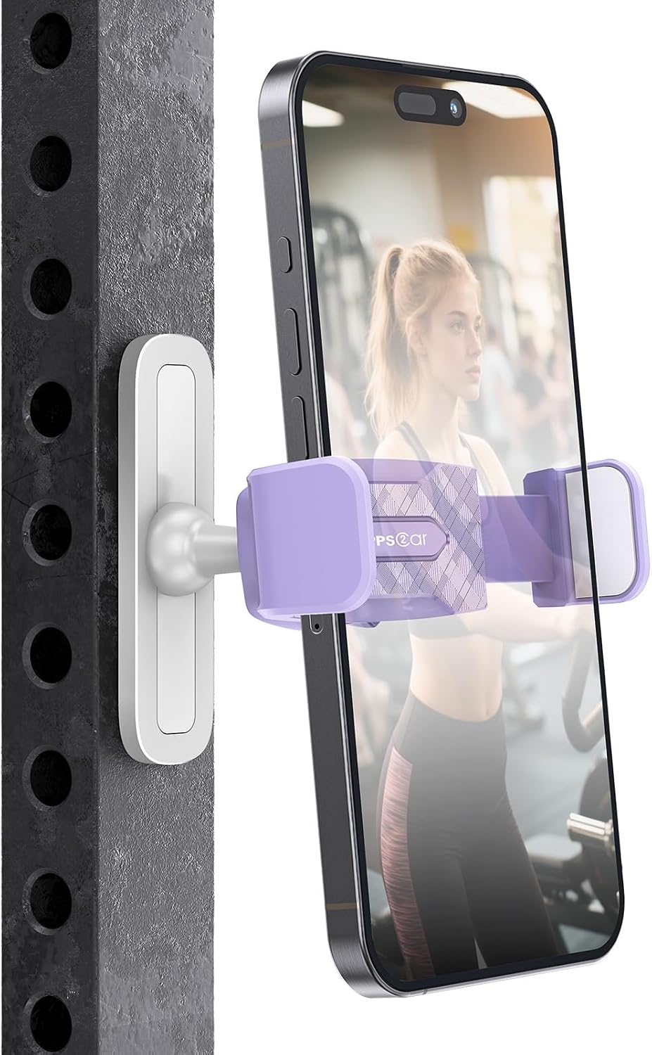 APPS2Car Magnetic Phone Holder for Gym, Alloy Base & Joint for Strong Hold
