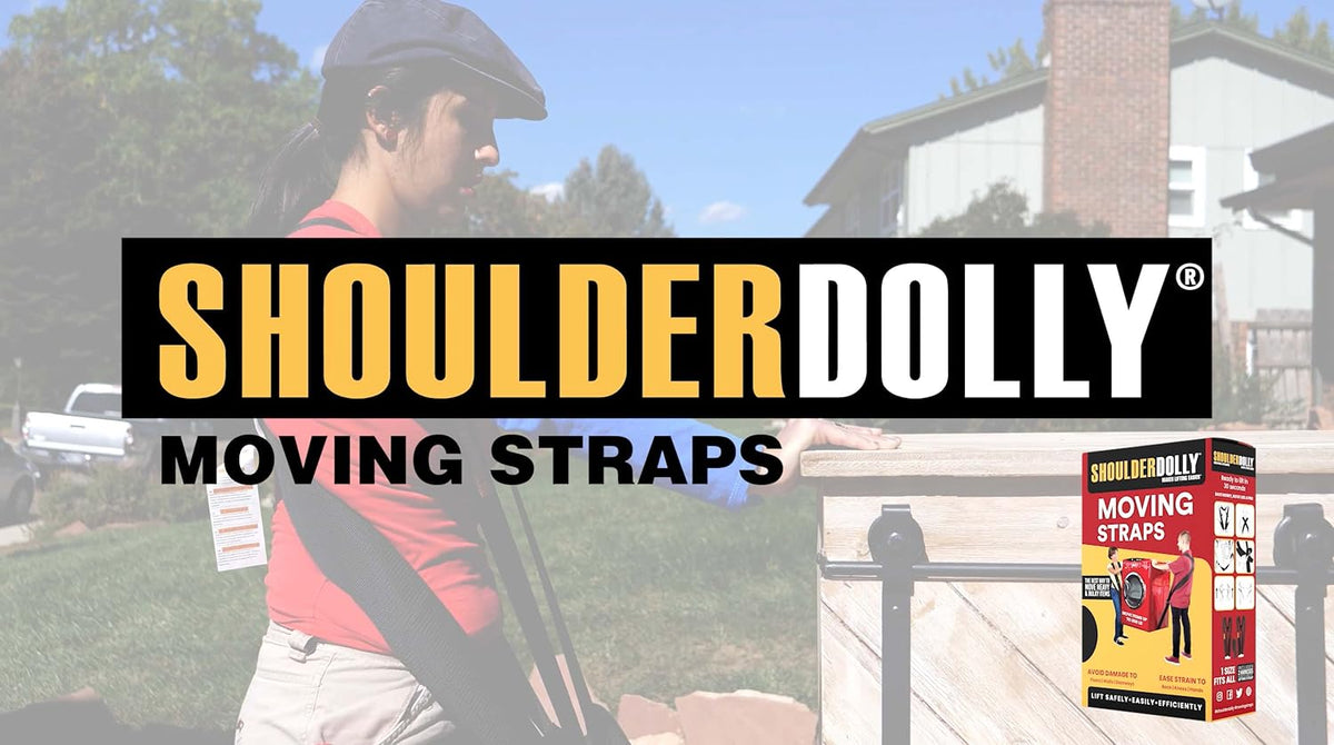 Shoulder Dolly Moving Straps - Lifting Strap for 2 Movers - Move, Lift, Carry, And Secure Furniture, Appliances, Heavy, Bulky Objects Safely, Efficiently, More Easily Like The Pros - LD1000