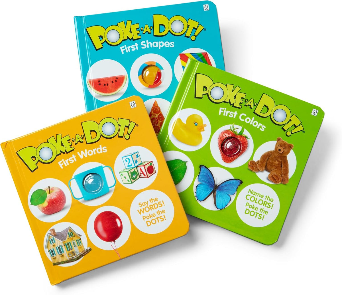 Melissa & Doug Poke-a-Dot First Words Shapes & Colors 3-Pack