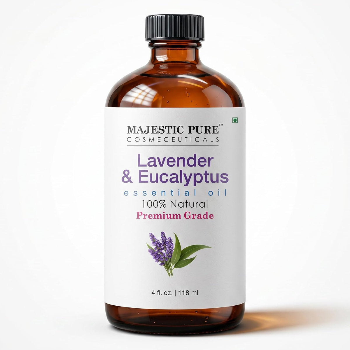 Majestic Pure Lemon Eucalyptus Essential Oil for Diffuser - 4 Fl Oz