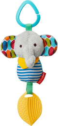 Skip Hop Bandana Buddies Baby Activity and Teething Toy with Multi-Sensory Rattle and Textures, Elephant