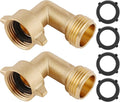 90-Degree Hose Elbow For RVs — Solid Brass Construction
