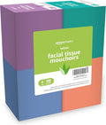Amazon Basics Facial Tissues with Lotion, 2-Ply, 1350 Count (18 Packs of 75), Cube Box, (Packaging May Vary)