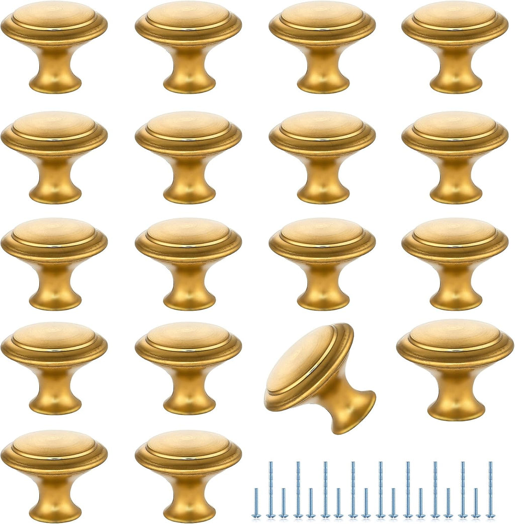 Matte Black Cabinet Drawer Hardware,30mm Kitchen Cabinet Knobs,18 Pack