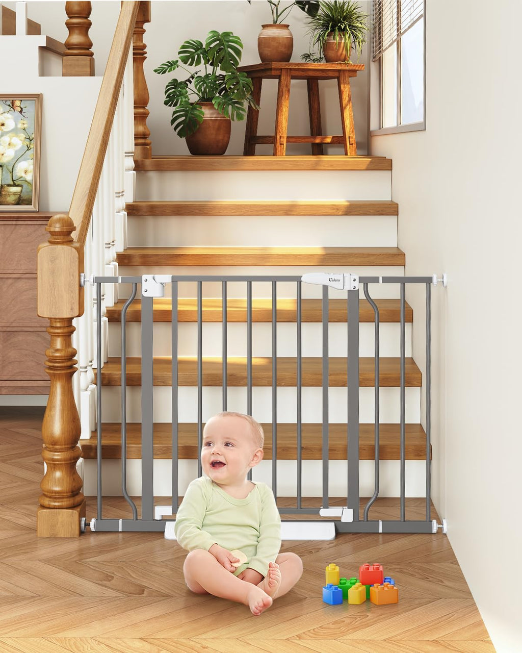 Baby Gate Auto Close, 29"-40" Dog Gate Indoor for Stairs & Doorways