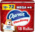Charmin Toilet Paper Ultra Strong, 12 Mega Rolls = 48 Regular Rolls, 2-ply Bath Tissue