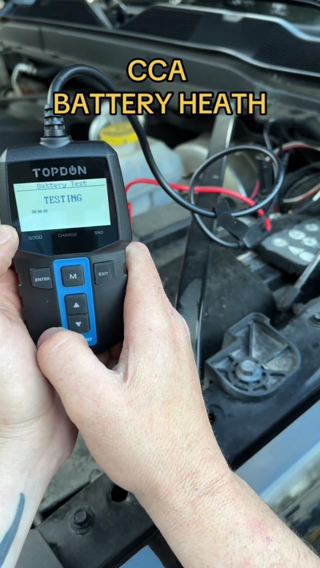 TOPDON BT100 12V Car Battery Tester, Automotive Battery Load Tester
