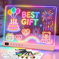 Cosmody Rechargeable LED Drawing Board,Gift for Boys Girls Ages 3+ (White)