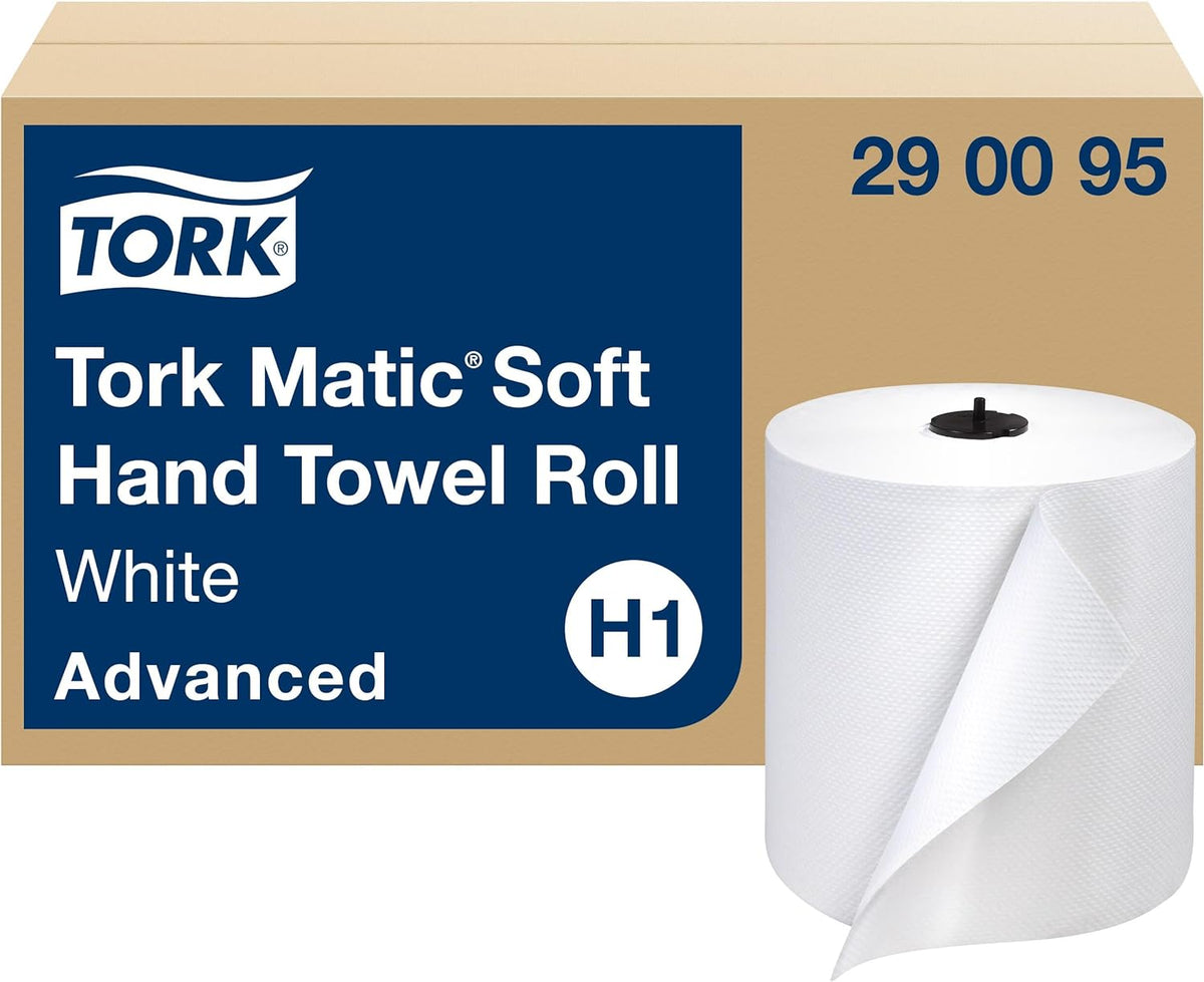 Tork Matic Paper Hand Towel Roll Natural H1, 6 Rolls x 700 ft, 290088