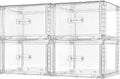 Vtopmart 2 Pack Large Clear Stackable Storage Drawers for Closet, 23QT