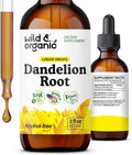 Wild & Organic Dandelion Root Extract Drops - Liver Cleanse Detox - 4 oz