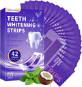 Milumber Teeth Whitening Strips for Sensitive, 42 Strips(21 Uses), Mint