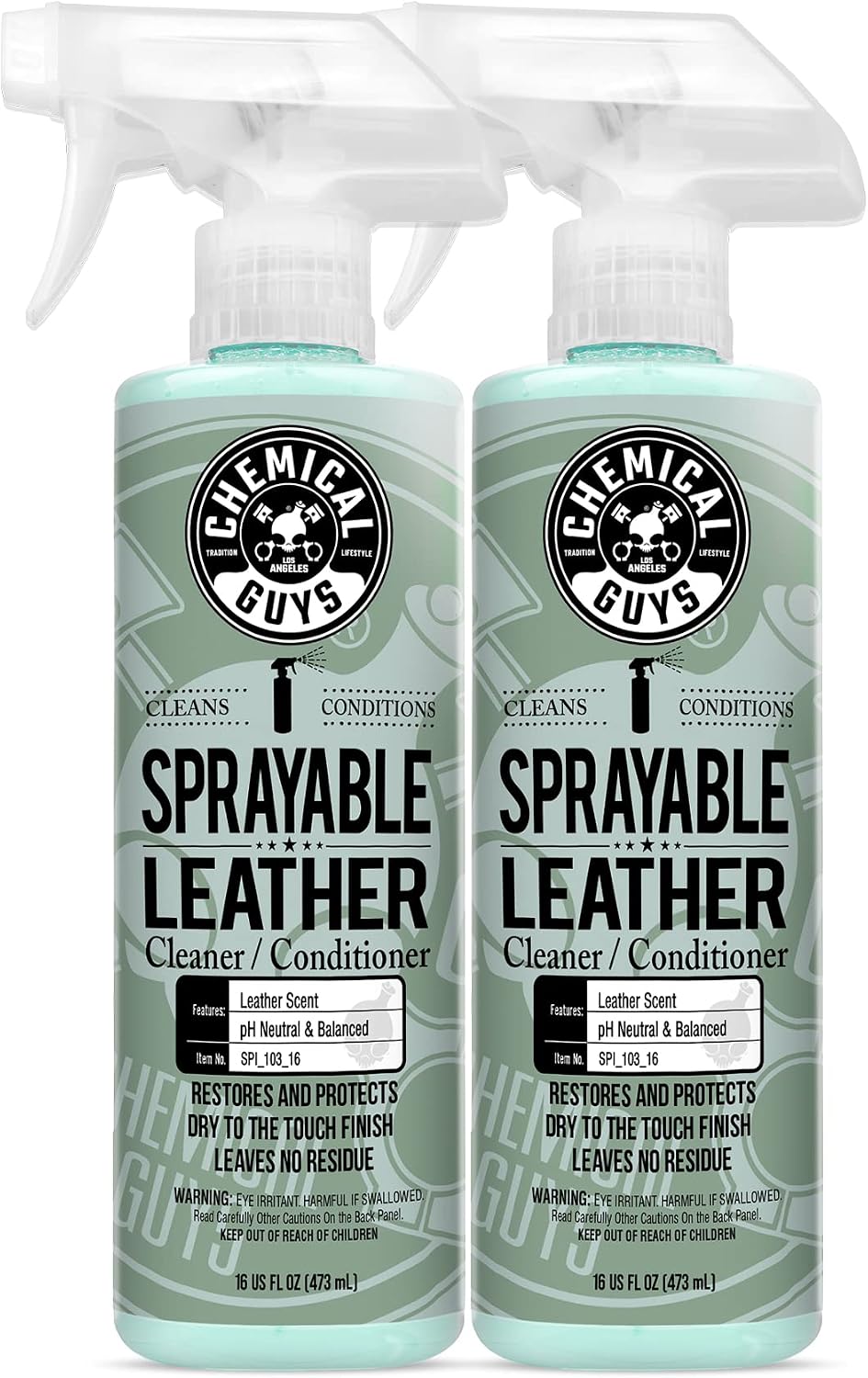 Chemical Guys, Sprayable Leather Cleaner & Conditioner in One Spray, 16 oz