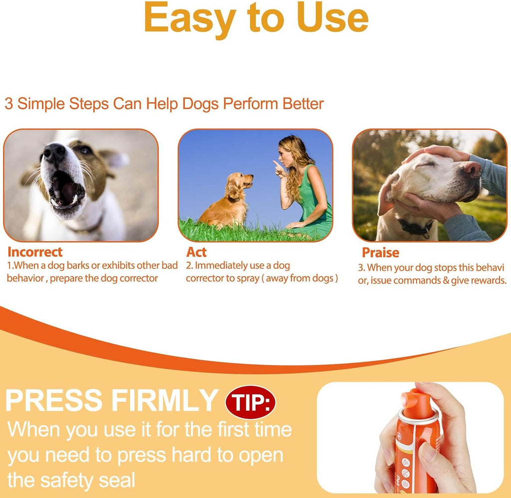 Dog Corrector Spray 80ml 2 Pack for Stops Unwanted Dog Behaviour | Spray Dog Trainer for Stops Barking, Place Avoidance, Attacks,Safe, Easy to Use, Safe, Humane & Effective