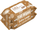 Air Jungles 3in1 Leather Cleaner Wipes 70 Count, Extra Large 8" x 10" Size
