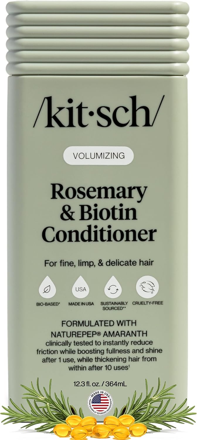 Kitsch Rosemary & Biotin Conditioner for Hair Growth – Made in USA, 12.3 oz
