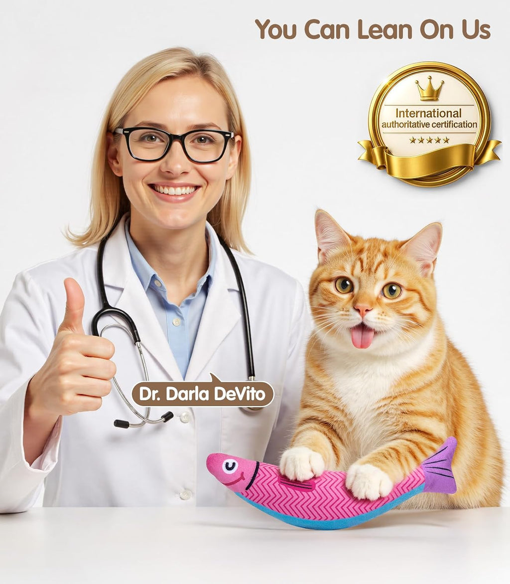 PetBusy Cat Toys with [5000 mg A+Natural Catnip & Silvervine] Kicker Fun