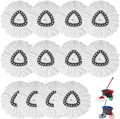 12 Pack Spin Mop Replacement Heads,100% Microfiber Mop Head,Deep Cleaning