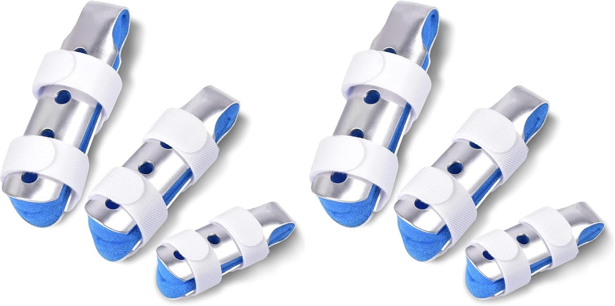 Sopito Finger Splint, 3-Size Set for Middle, Pinky & Thumb, Lightweight