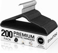 SMARTOR Plastic Hangers 50 Pack, Heavy Duty Plastic Hangers for Clothes