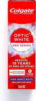 Colgate Optic White Pro Series Whitening Toothpaste, High Impact White, 3oz