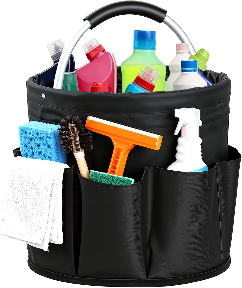 Cleaning Caddy with Handle, for Cleaning Supplies Organizer Bucket