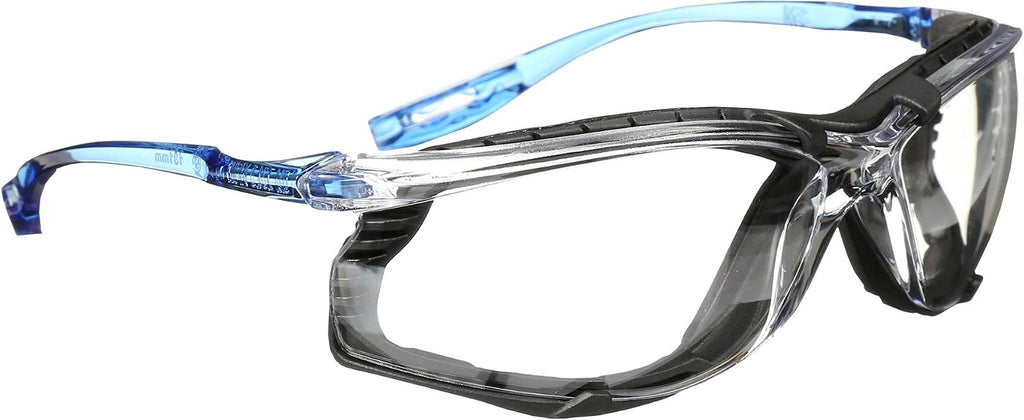 3M Safety Glasses, Virtua CCS, Anti-Fog Clear Lens, Blue Frame, ANSI Z87