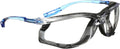 3M Safety Glasses, Virtua CCS, Anti-Fog Clear Lens, Blue Frame, ANSI Z87