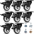 Caster Wheels-3 Inch Swivel Casters Set of 4 Heavy Duty with Brake