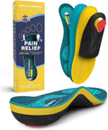 WalkHero Heavy Duty Shoe Inserts Men Women, 220+ lbs Arch Support Insoles