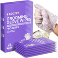 HICC PET Cleaning Glove Wipes PRO for Dogs & Cats, 20PCS Coconut Scent.
