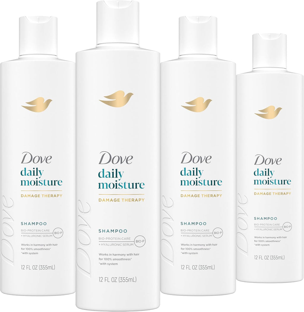 Dove Daily Moisture Shampoo for Dry Hair with Hyaluronic Serum 28oz