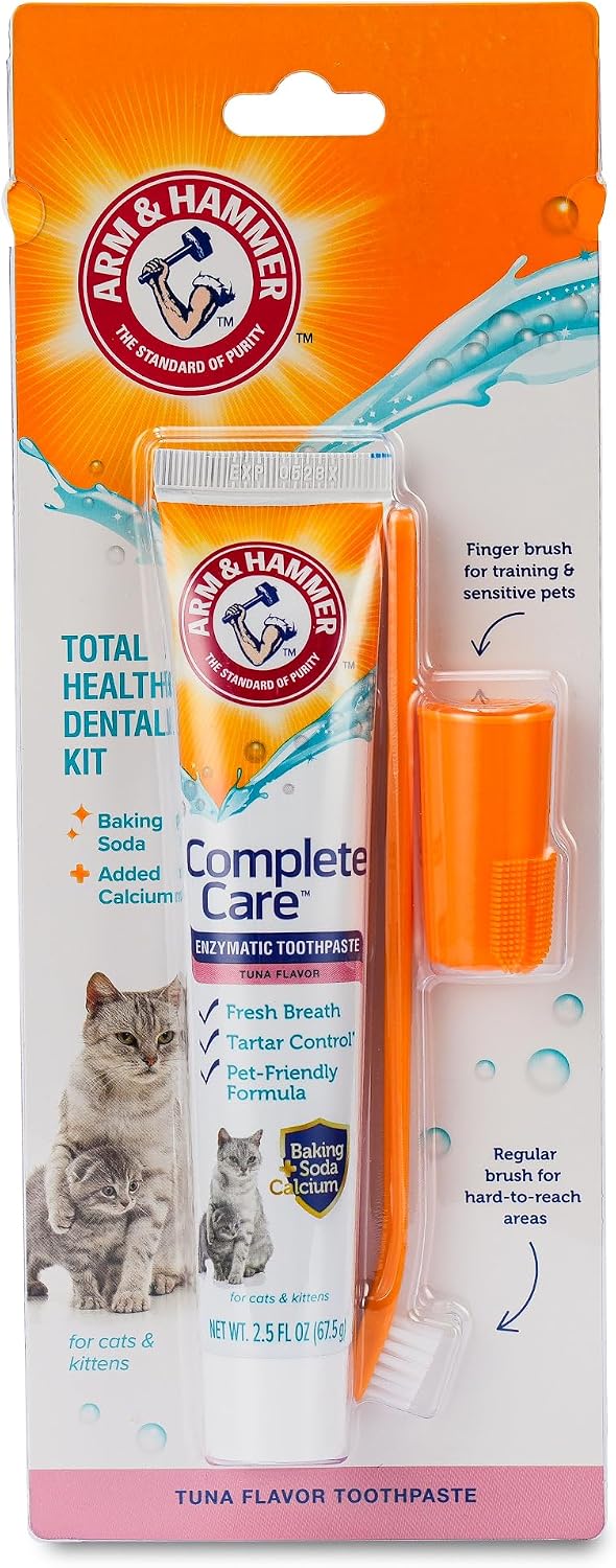 Arm & Hammer Complete Care Cat Dental Kit, Tuna Flavor, 2.5 Oz