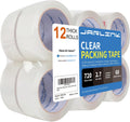 JARLINK 12 Rolls Clear Packing Tape, Heavy Duty Packaging Tape