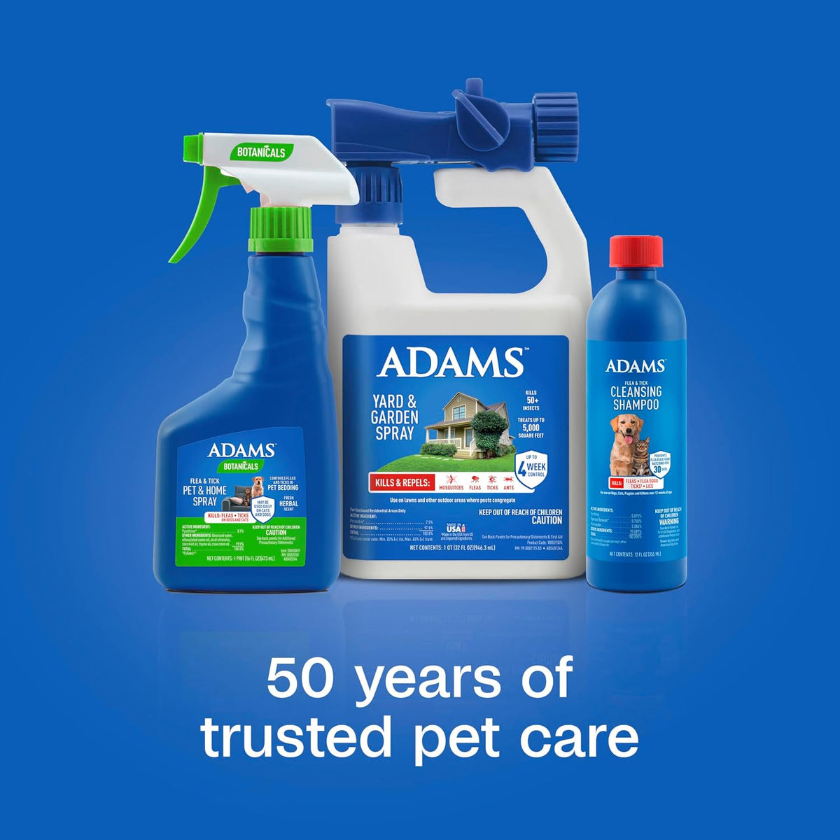 ADAMS Plus Flea & Tick Shampoo with Precor for Dogs & Cats, 12 oz