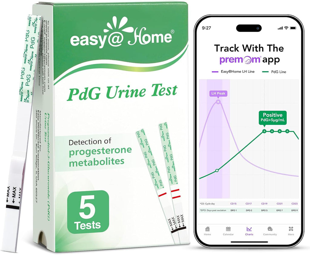 Easy@Home PdG Test Strips: 5-Pack Progesterone Urine Tests