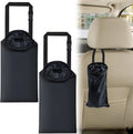 ecocstm 2 PCS Car Trash Bags, Car Accessories Washable Garbage Bag Hanging