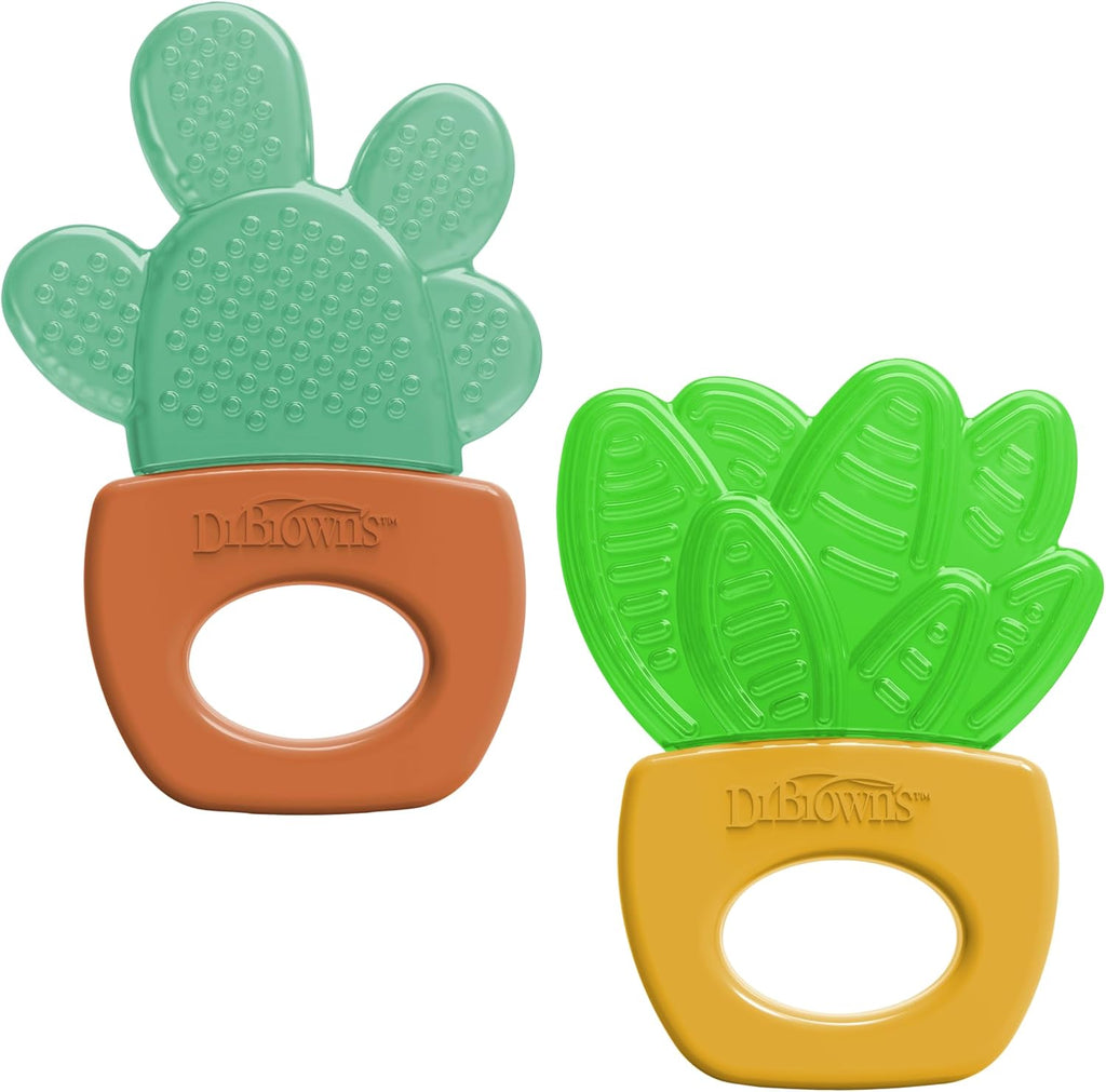 Dr. Brown's AquaCool Water-Filled Teether, House Plants, 3m+, 2-Pack