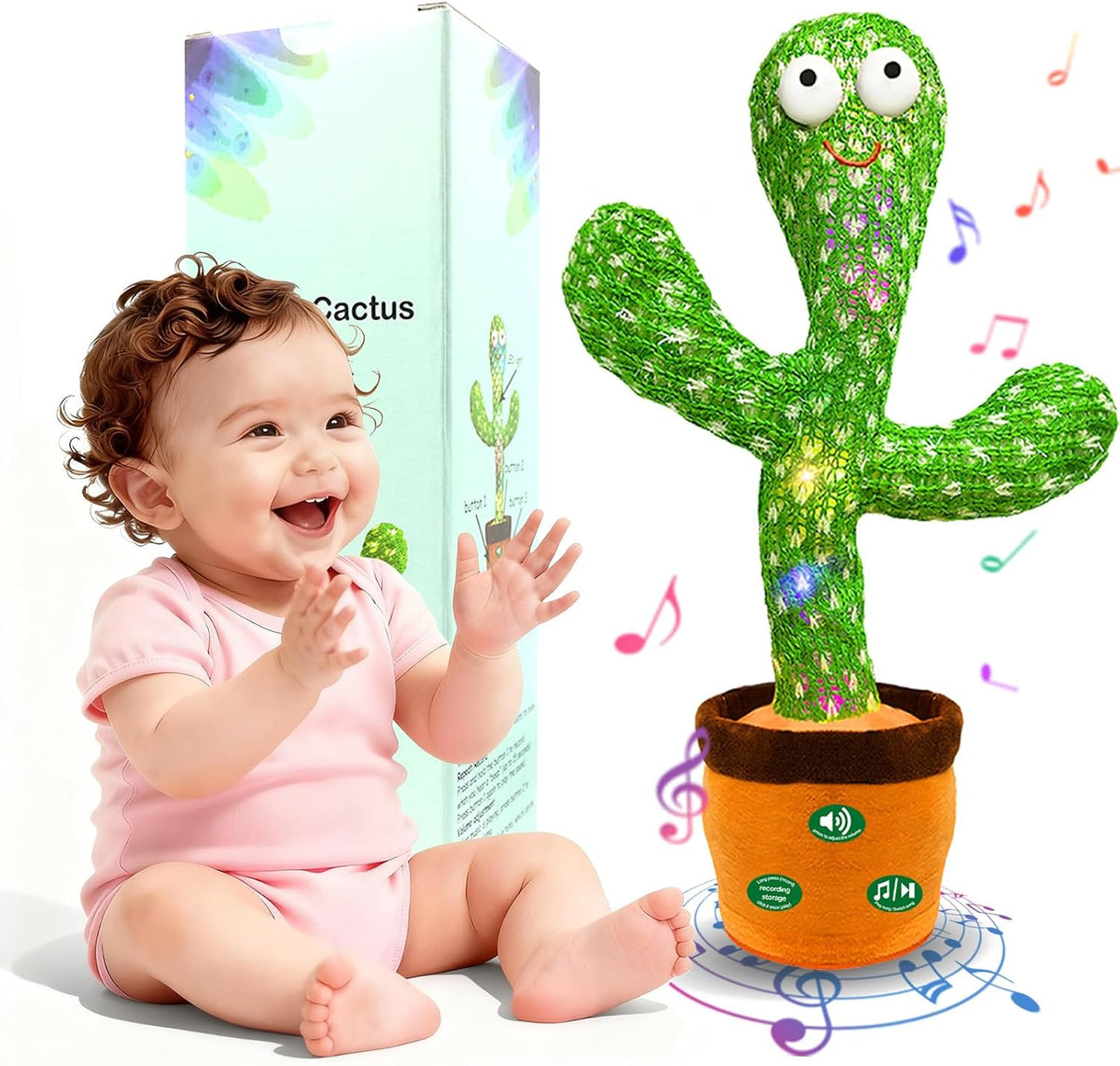 Hunfur Talking Dancing Giraffe Baby Toys,Repeat What You Say