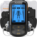 AVCOO 3-in-1 TENS Unit Muscle Stimulator with 30 Modes for Pain Relief