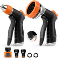 HOOFUN 2 Pack Garden Hose Nozzle High Pressure 10 & 2 Water Hose Nozzle