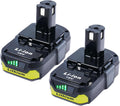 2-Pack 3.0Ah Replacement Batteries for Ryobi 18V Tools – Extended Power and Reliability