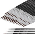 Moon Roses 30 Pcs Miniature Detail Paint Brush Set
