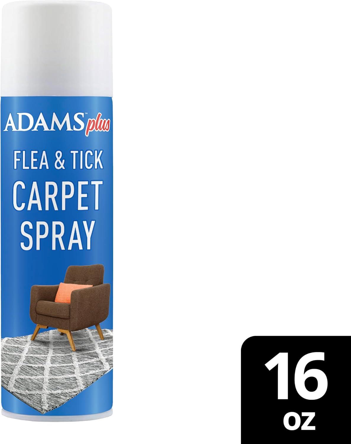 ADAMS Plus Flea & Tick Carpet Spray, Flea Spray for Home, 16 Oz