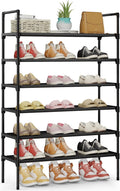 Kitsure Shoe Rack for Closet, Shoe Organizer, 27.6" Wide - 3 Tier, Black