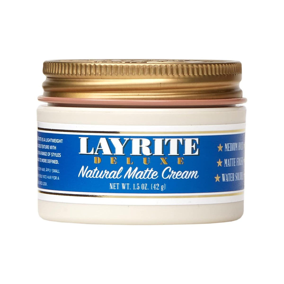 Layrite Natural Matte Cream, 1.5 oz